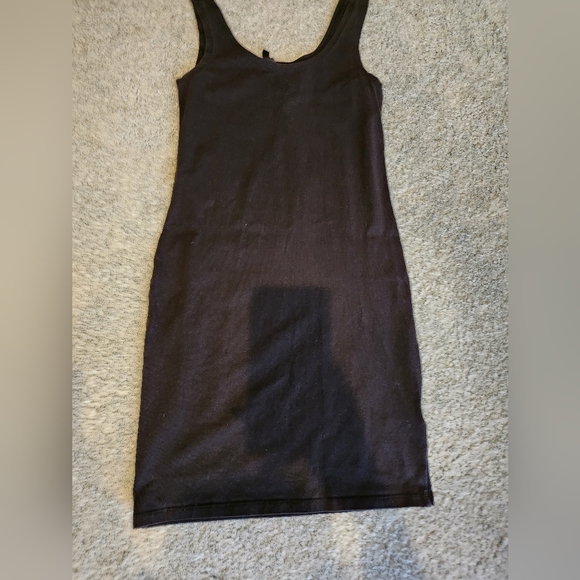 Like New H and M Black Bodycon Dress Size 6 - Picture 2 of 8